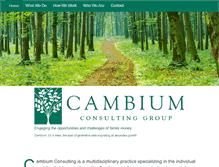 Tablet Screenshot of cambiumconsultinggroup.com